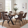 Live Edge Light Acacia River Dining Table