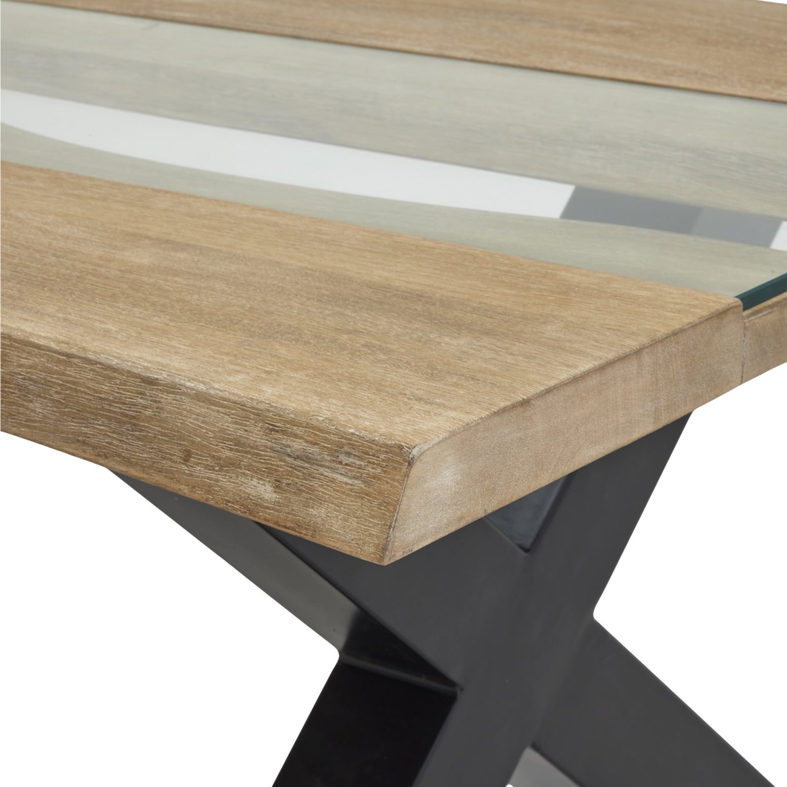 Live Edge Light Acacia River Coffee Table