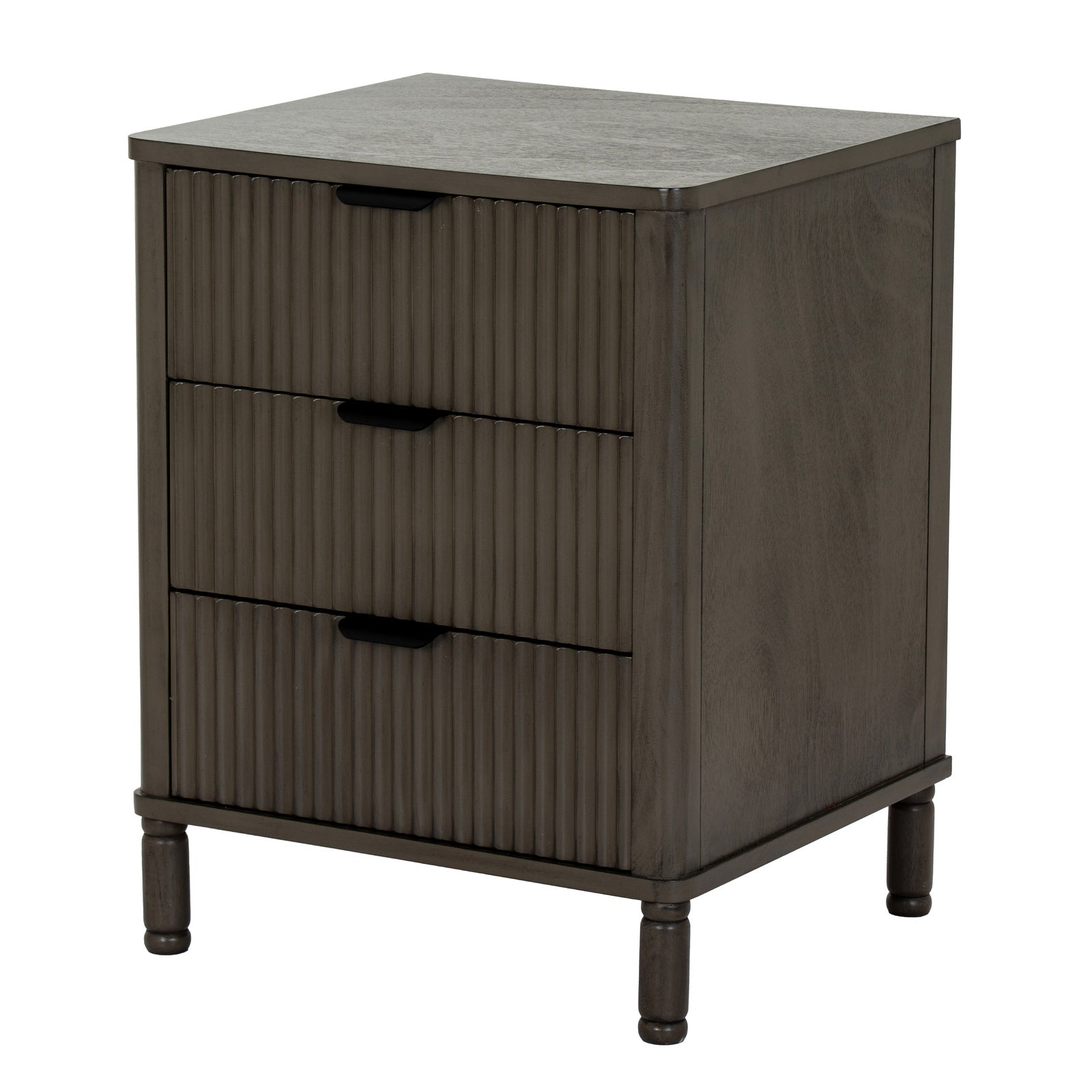 Reed 3 Drawer Bedside Table