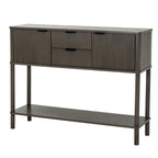 Hill Interiors Reed 2 Drawer Console table with sleek wooden finish and modern design, featuring two spacious drawers.