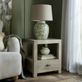 Haldon 1 Drawer Side Table With Shelf