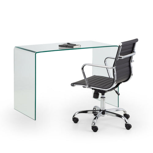 Julian Bowen Amalfi Desk showing a modern wooden desk with a smooth surface and sleek design for home or office use.