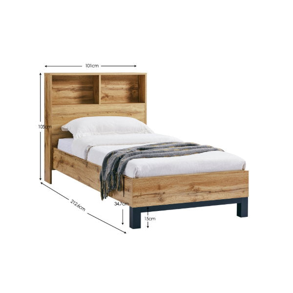 Bali Bed Bookcase Headboard