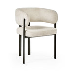 Set of two Julian Bowen Bolivia dining chairs with modern design and wooden legs, shown in a cozy dining room setting.