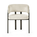 Set of two Julian Bowen Bolivia dining chairs with wooden legs and upholstered seats, modern and stylish for dining rooms