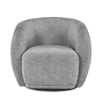 Julian Bowen Bowline Swivel Chair, modern accent chair with a sleek design and comfortable cushioned seat in neutral fabric.