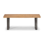 Brooklyn Oak Industrial Dining Bench