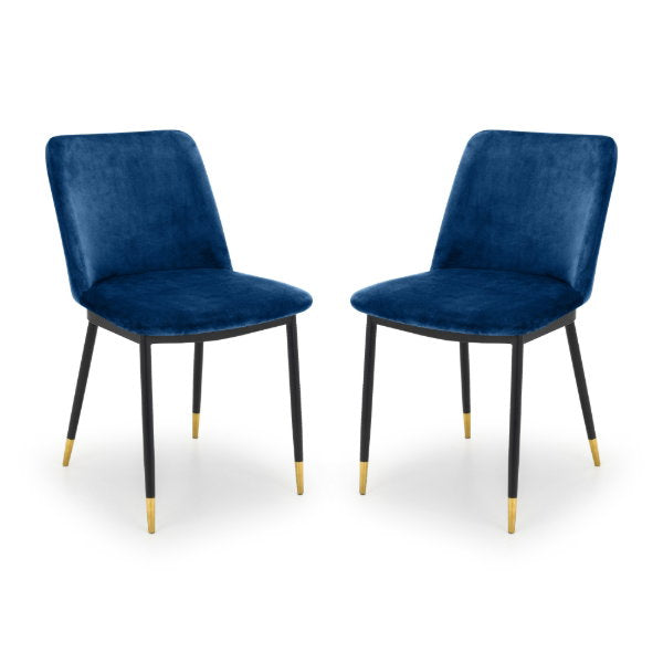 Set of 2 Delaunay Dining Chairs - Blue