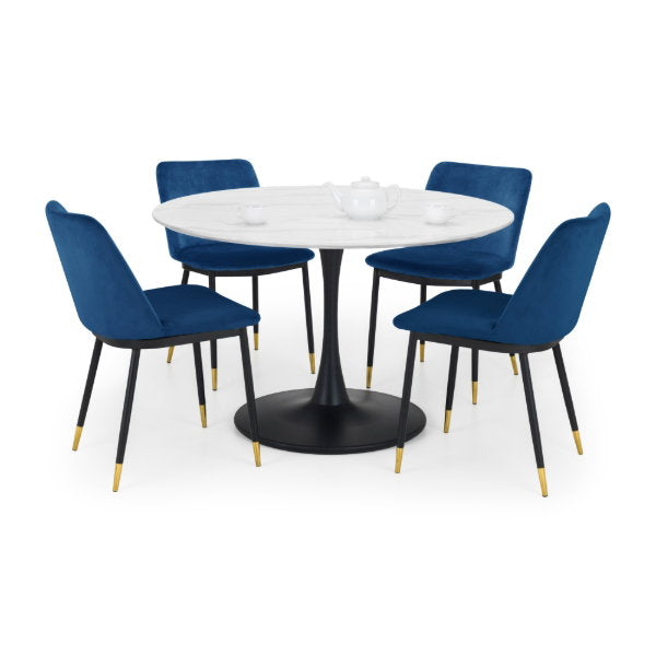 Set of 2 Delaunay Dining Chairs - Blue