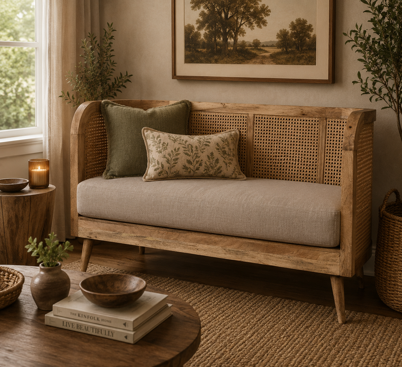 Larissa Mud Linen Sofa