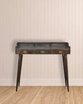 Walnut Gallery Shell Writing Desk