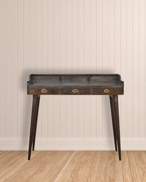 Walnut Gallery Shell Writing Desk