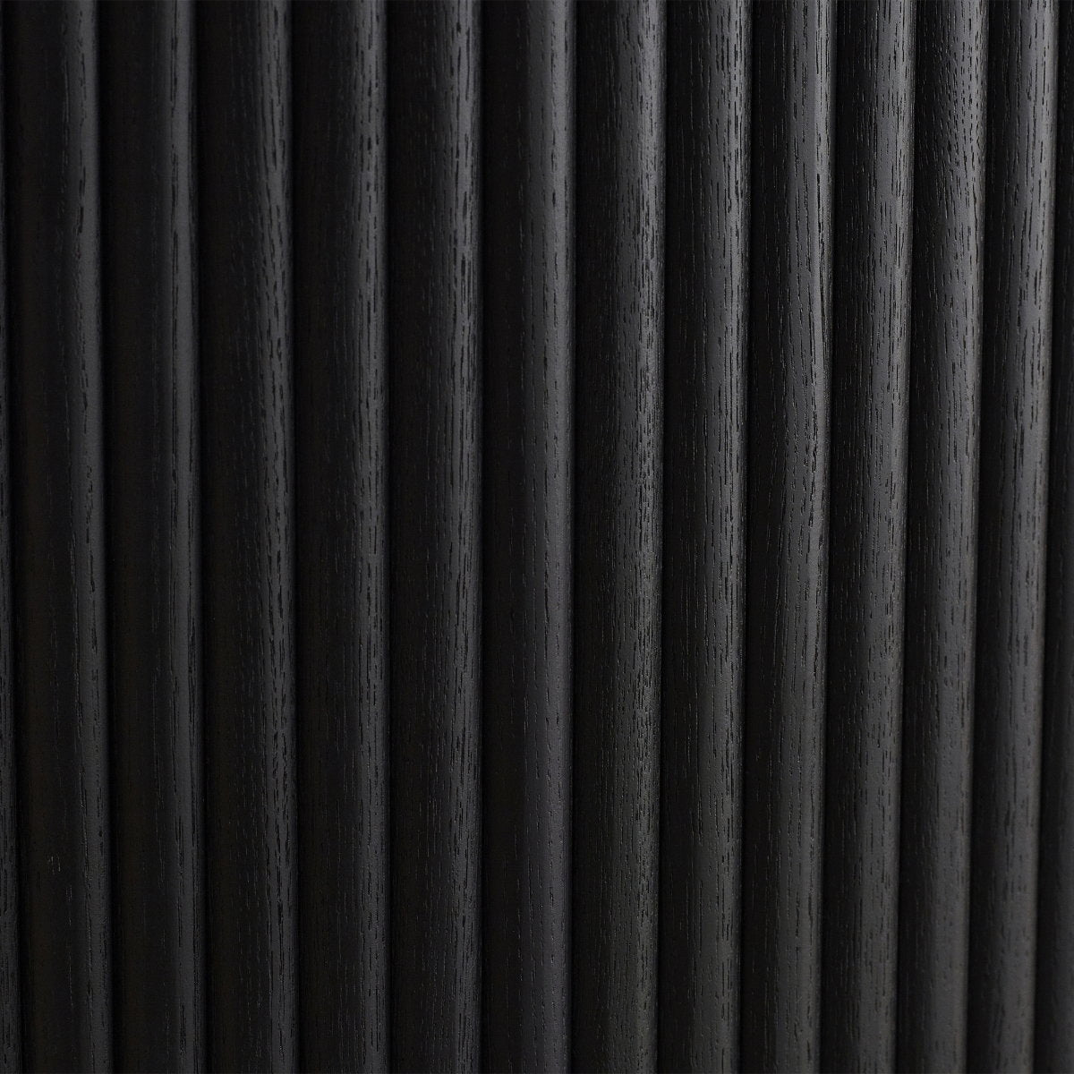 Louis Black Fluted Extending Dining Table
