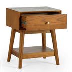 Lowry Cherry Ash 1 Drawer Side Table
