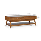 Lowry Cherry Ash 4 Drawer Coffee Table