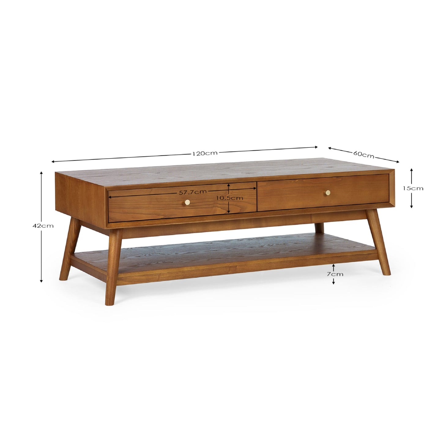 Lowry Cherry Ash 4 Drawer Coffee Table