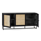 Padstow 3 Door Rattan Sideboard