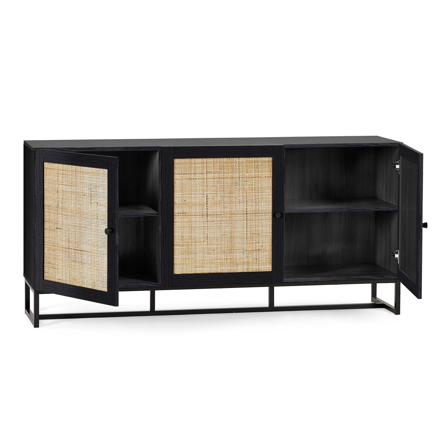 Padstow 3 Door Rattan Sideboard