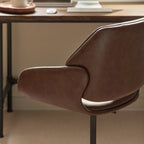 Julian Bowen Parker swivel office chair with padded seat and backrest, adjustable height, and five caster wheels for mobility.