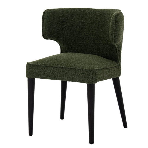 Hill Interiors Avia dining chair with wooden legs and upholstered seat, modern design for dining room decor
