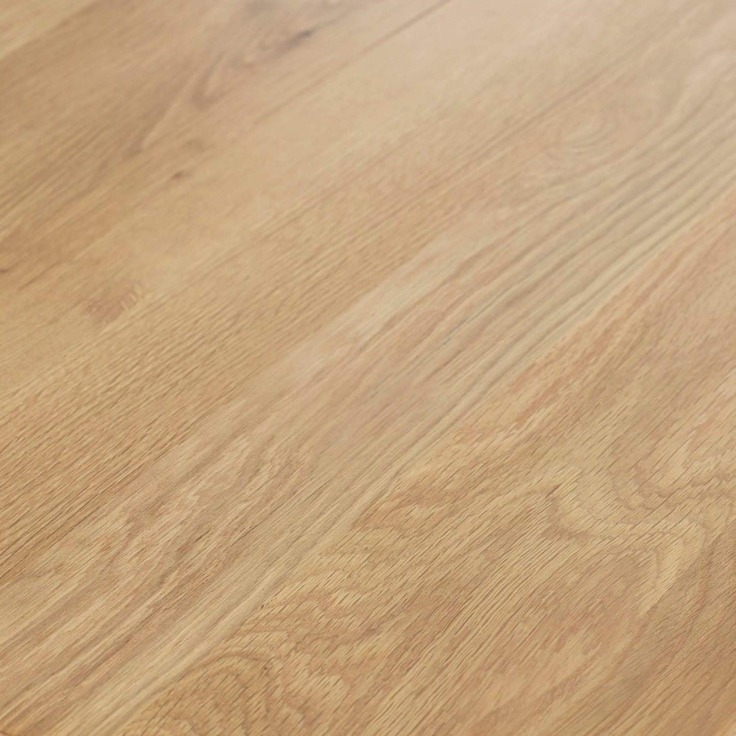 Close-up detail of the smooth natural oak wood grain finish on the Brooklyn bar table top.
