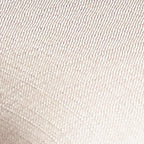 Macro detail shot of the neutral woven fabric texture on the Lowry dining chair seat cushion