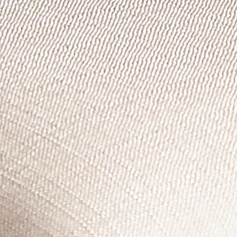 Close-up texture shot of the premium cream woven fabric upholstery on the Lowry vanity stool seat.